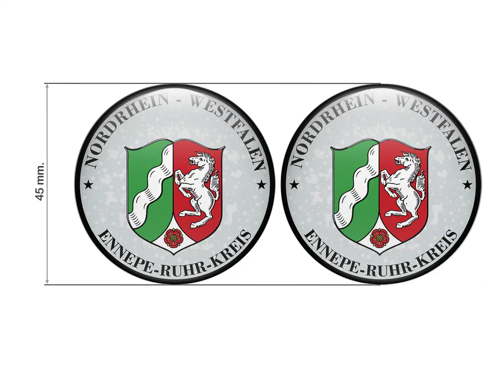 TÜV Kennzeichen-Sticker Ennepe-Ruhr-Kreis Nummernschild plakette